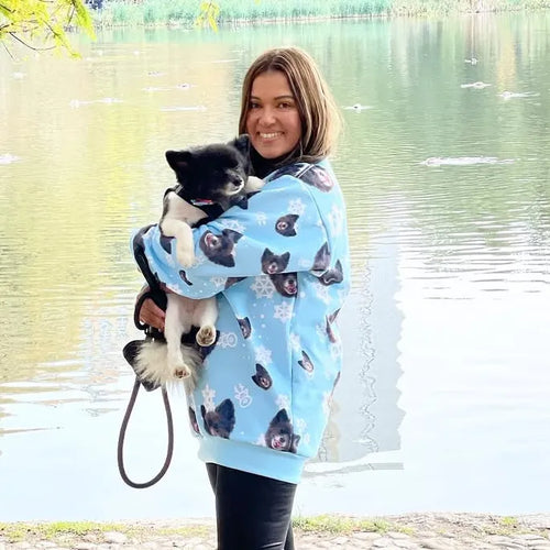 Pet Face Pattern Christmas Sweatshirt