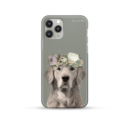 Crown and Paw - Phone Case Full Bloom - Custom Pet Phone Case iPhone 12 Pro Max / Green