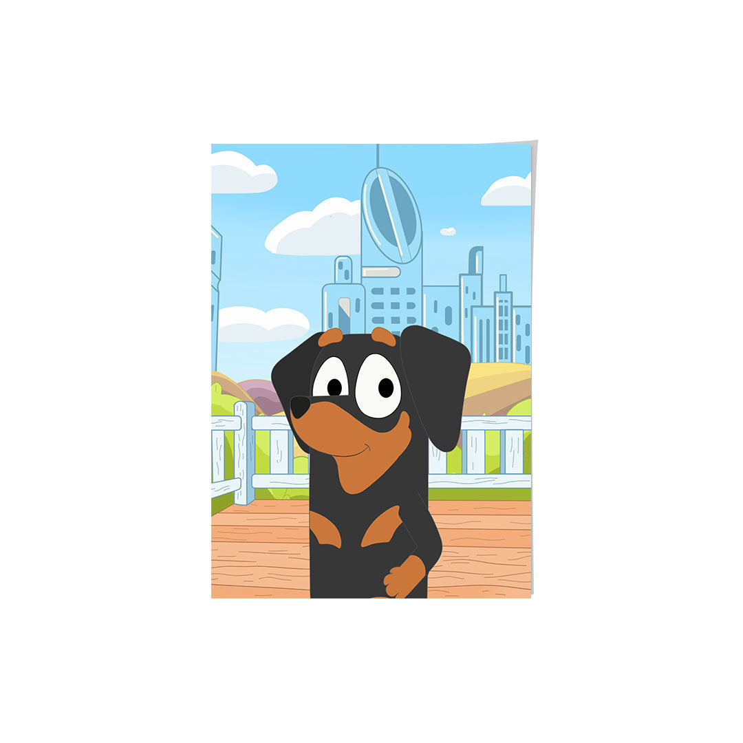 Cartoon Pet Portrait - One Pet