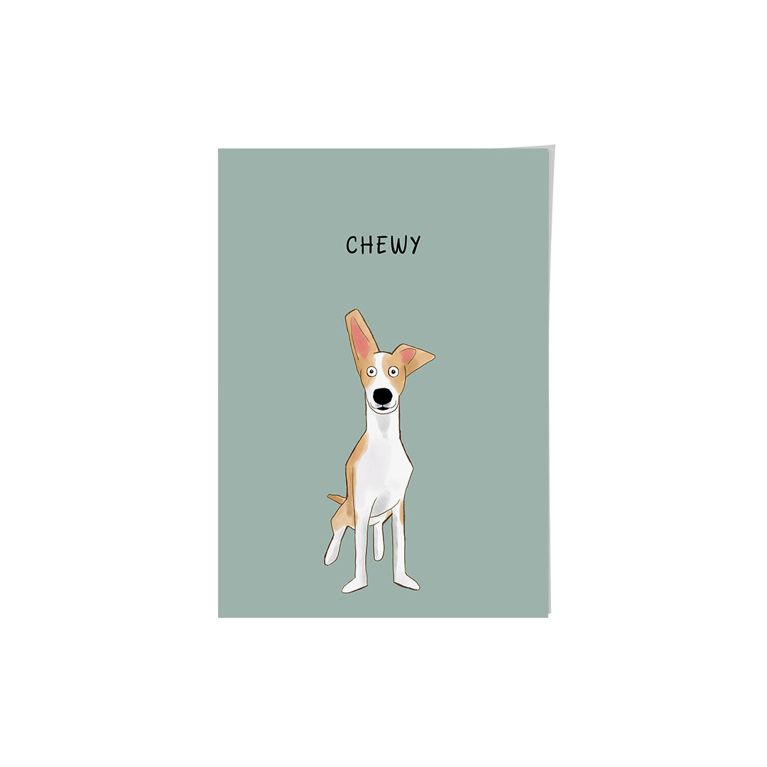 Funny Pet Cartoon Art Print - One Pet