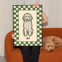 Checkered Pet Portrait
