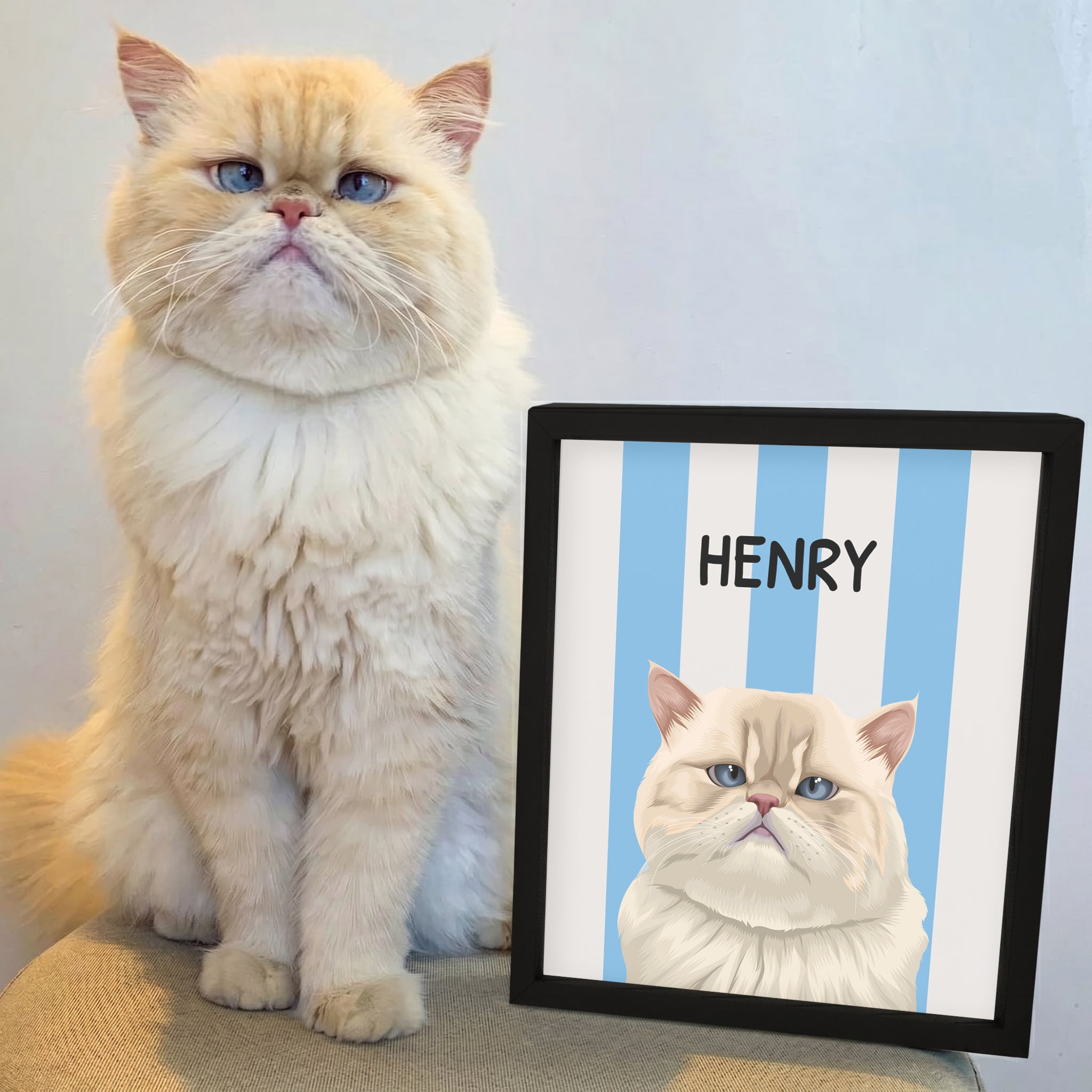 Striped Candy Pet Portrait
