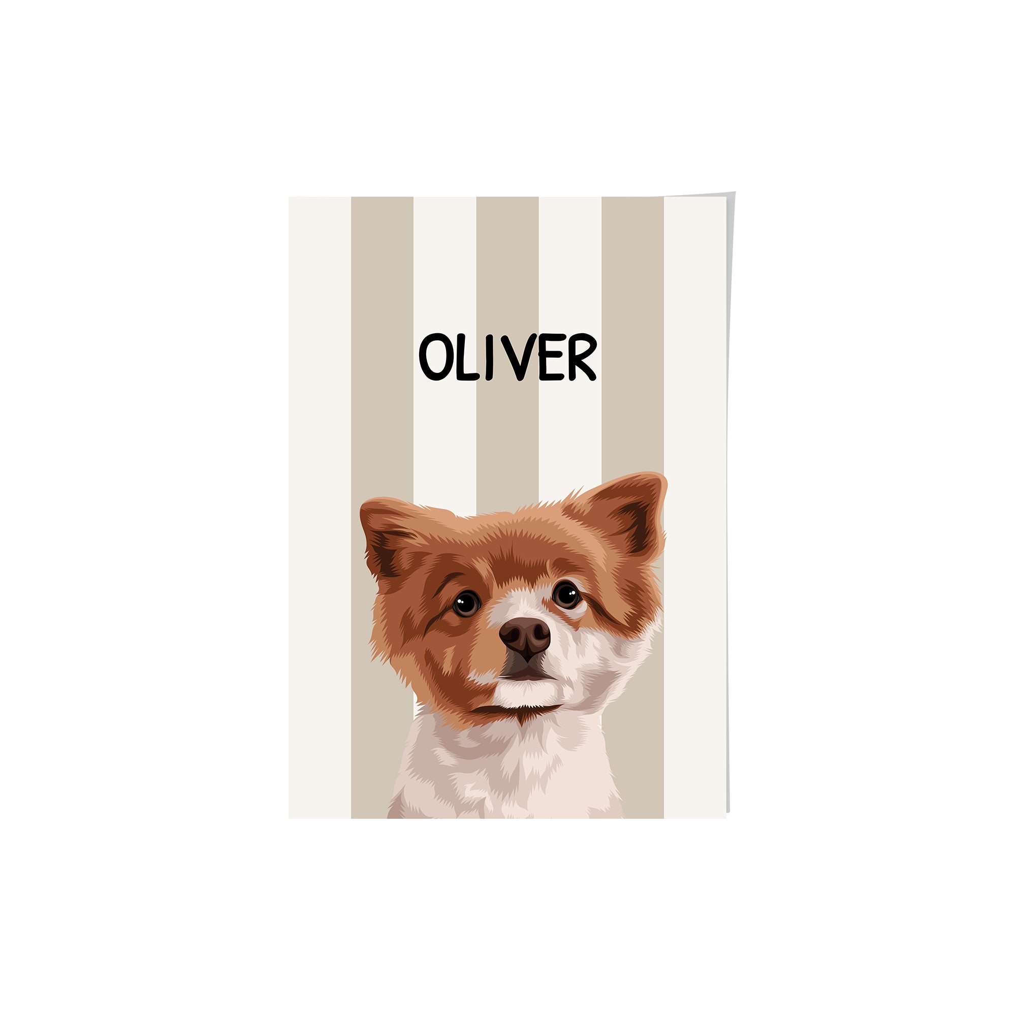Striped Candy Pet Portrait