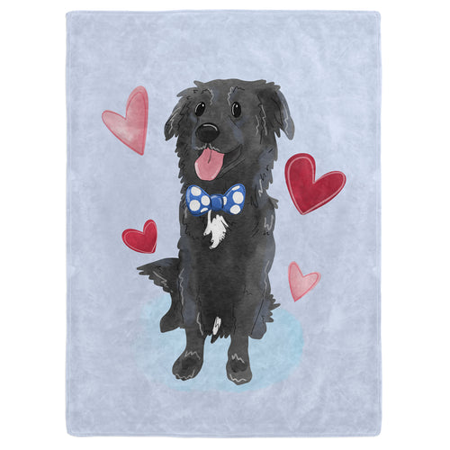 Sweet Pet Portrait Blanket - One Pet