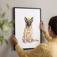 Tennis Ball Pet Portrait