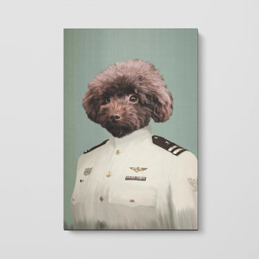 The Female Coast Guard - Custom Pet Canvas