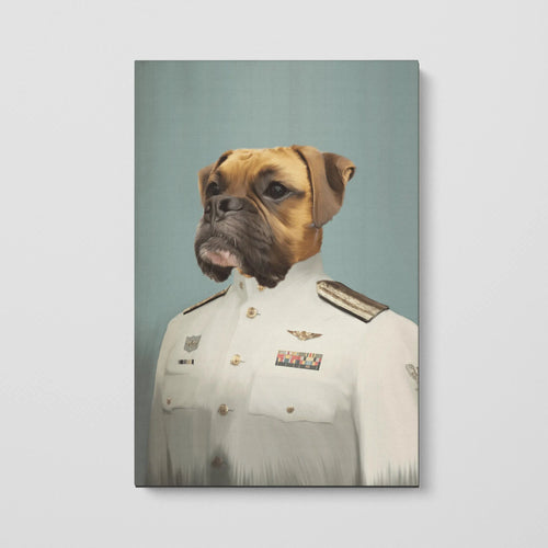Crown and Paw - Canvas The Male Coast Guard - Custom Pet Canvas