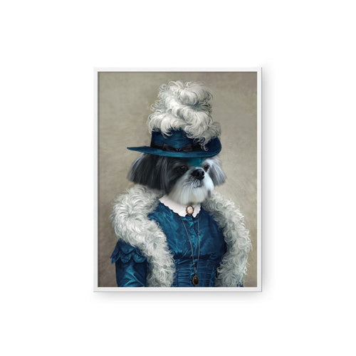 Crown and Paw - Poster The Boa Lady - Custom Pet Poster 8.3" x 11.7" / White