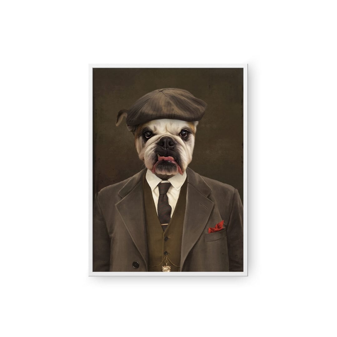 Crown and Paw - Poster The British Gangster - Custom Pet Poster 8.3" x 11.7" / White