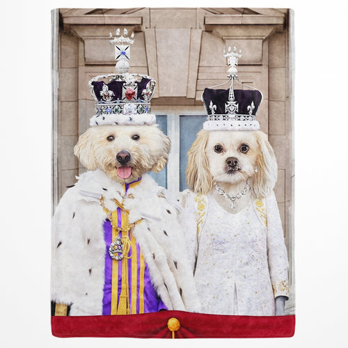 Crown and Paw - Blanket The Coronation Couple - Custom Pet Blanket
