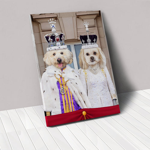 Crown and Paw - Canvas The Coronation Couple - Custom Pet Canvas