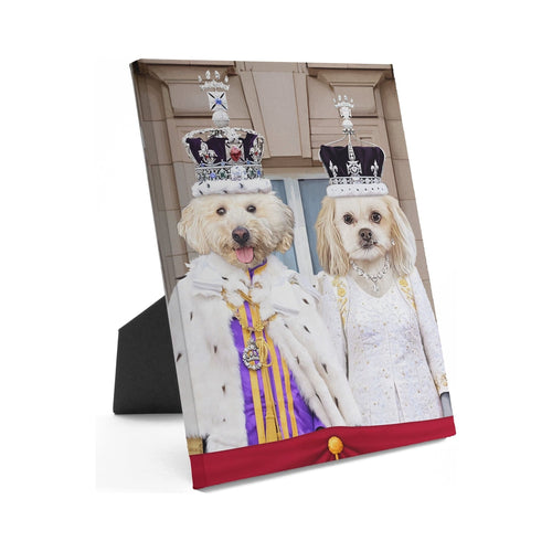 Crown and Paw - Standing Canvas The Coronation Couple - Custom Standing Canvas