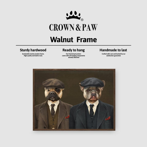 Crown and Paw - Poster The Gangster Brothers - Custom Pet Poster