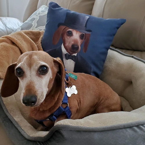 Crown and Paw - Throw Pillow The Gentleman - Custom Throw Pillow