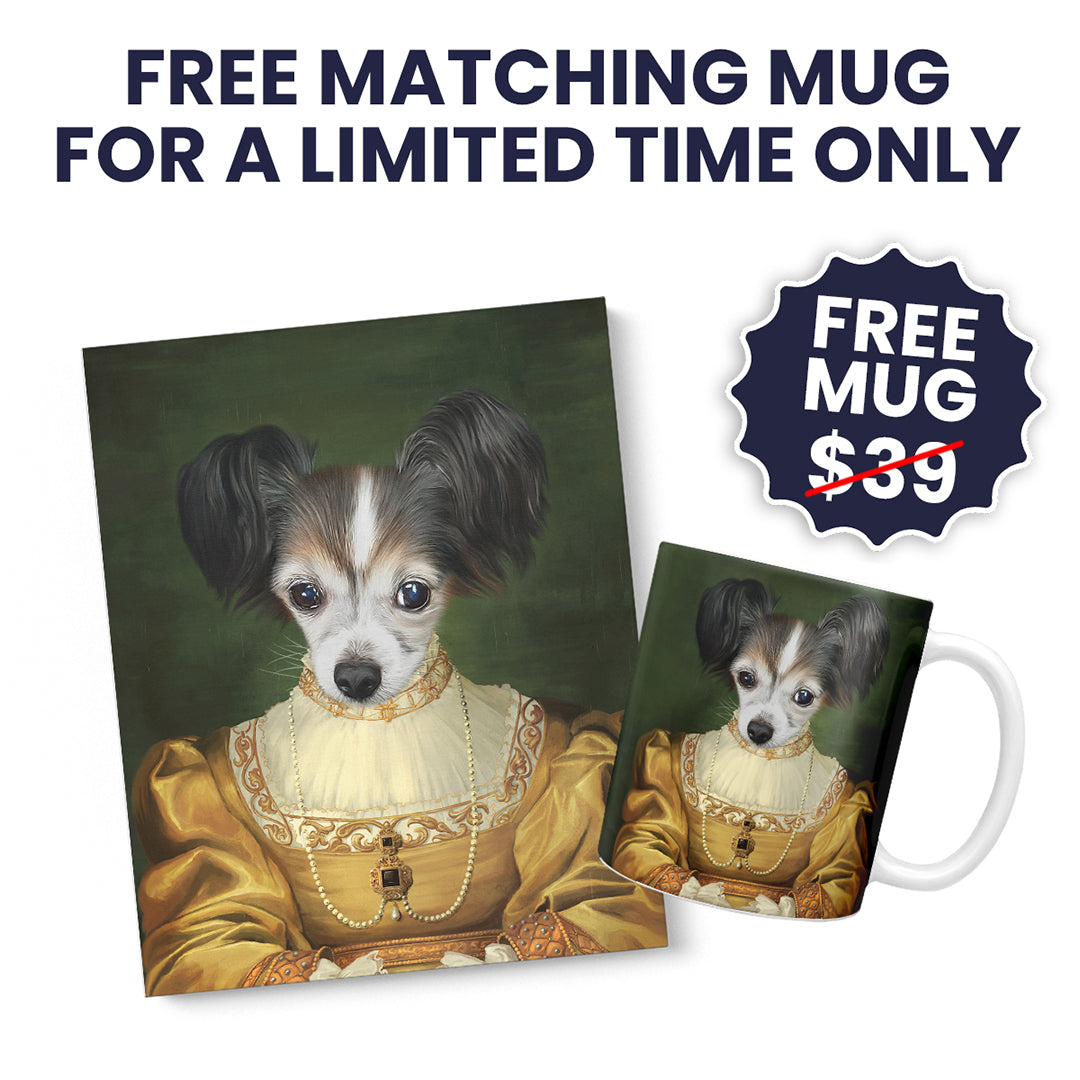 The Golden Girl - Custom Pet Canvas