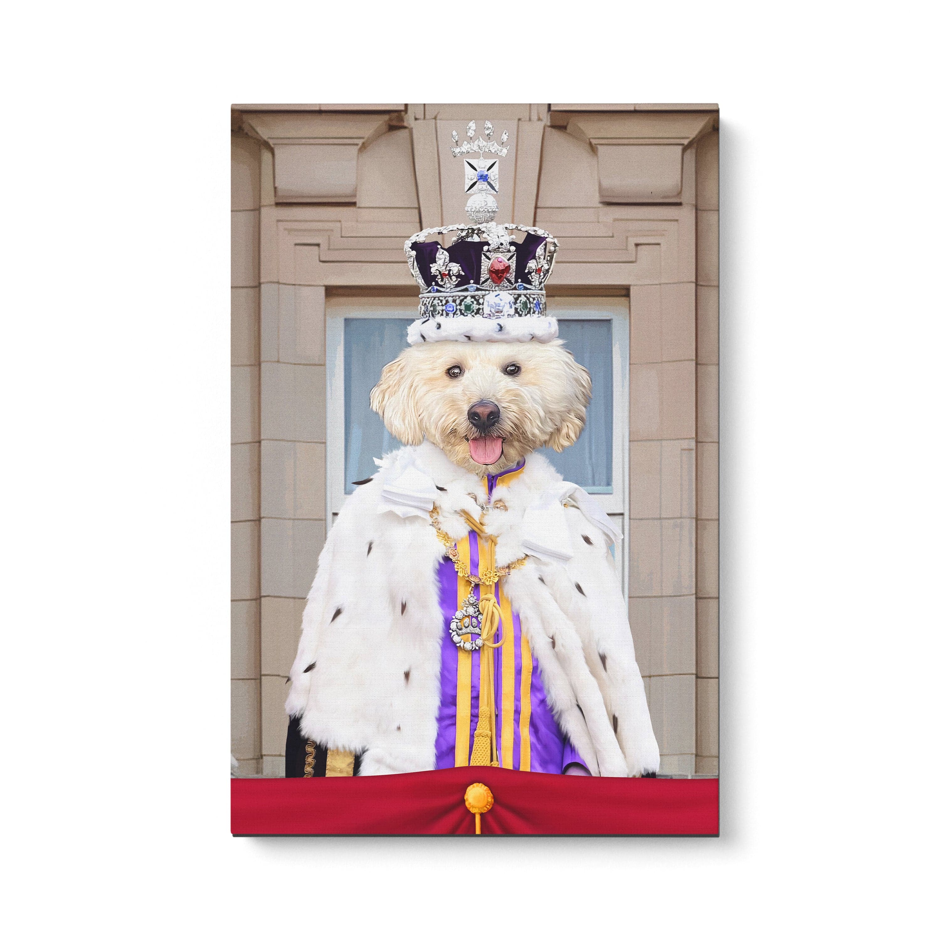 Crown and Paw - Canvas King's Coronation - Custom Pet Canvas