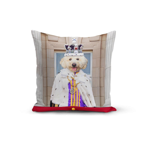 Crown and Paw - Throw Pillow King's Coronation - Custom Throw Pillow