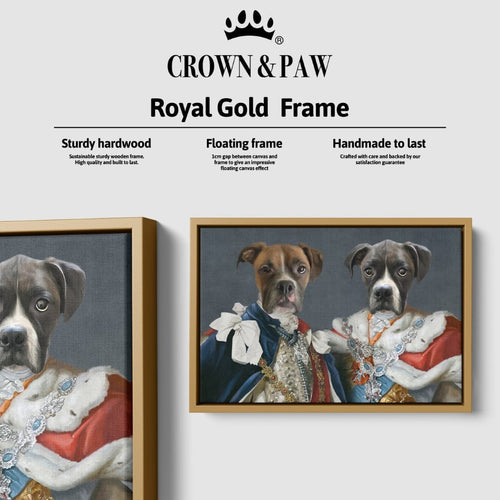 Crown and Paw - Canvas The Rulers - Custom Pet Canvas 8" x 10" / Gold