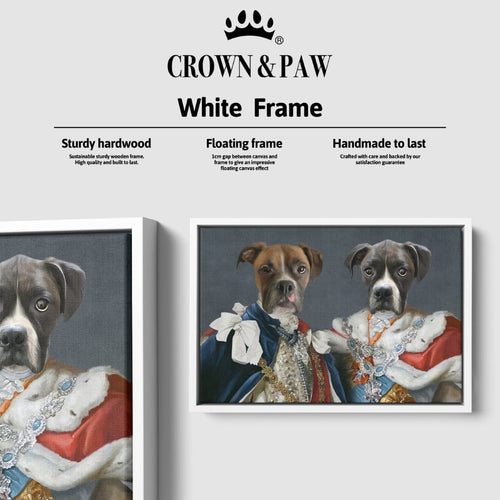 Crown and Paw - Canvas The Rulers - Custom Pet Canvas 8" x 10" / White