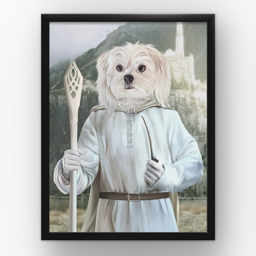 The Sorcerer (background 1) custom pet poster in a black frame