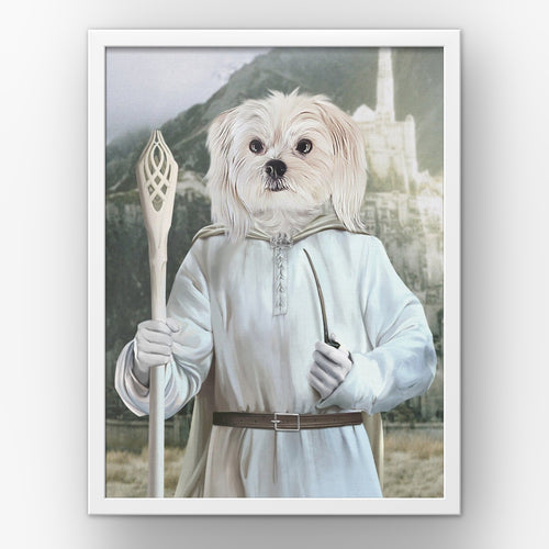 The Sorcerer (background 1) custom pet poster in a white frame