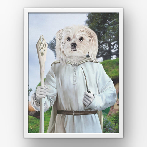 The Sorcerer (background 2) custom pet poster in a white frame