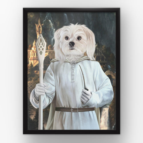 The Sorcerer (background 3) custom pet poster in a black frame