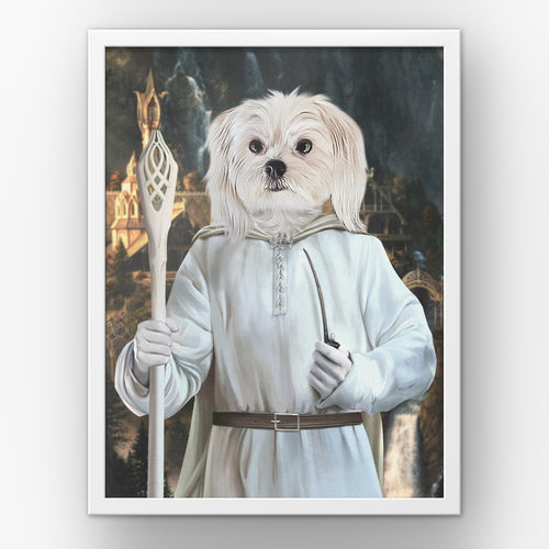 The Sorcerer (background 3) custom pet poster in a white frame
