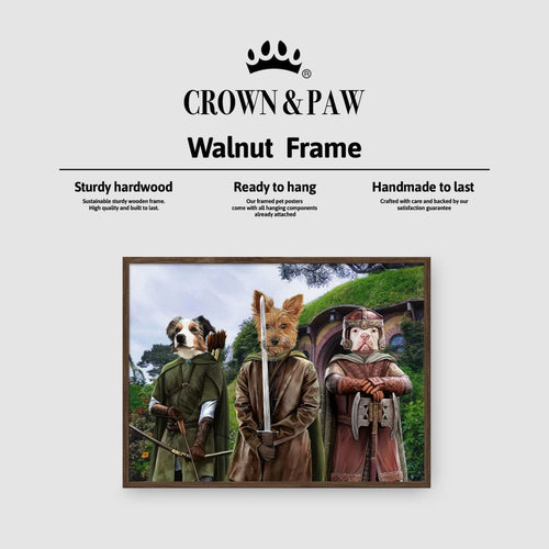 Crown and Paw - Poster The Three Pawtectors - Custom Pet Poster