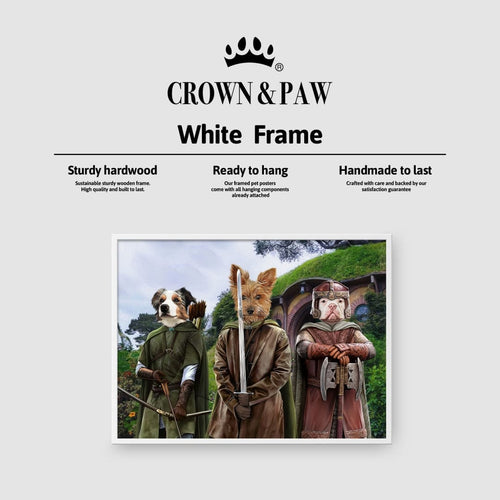 Crown and Paw - Poster The Three Pawtectors - Custom Pet Poster