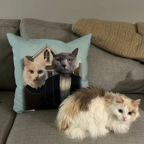 The American Gothic - Custom Throw Pillow