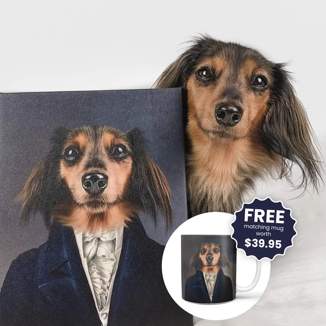 The Aristocrat - Custom Pet Canvas
