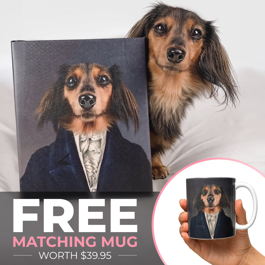 The Aristocrat - Custom Pet Canvas