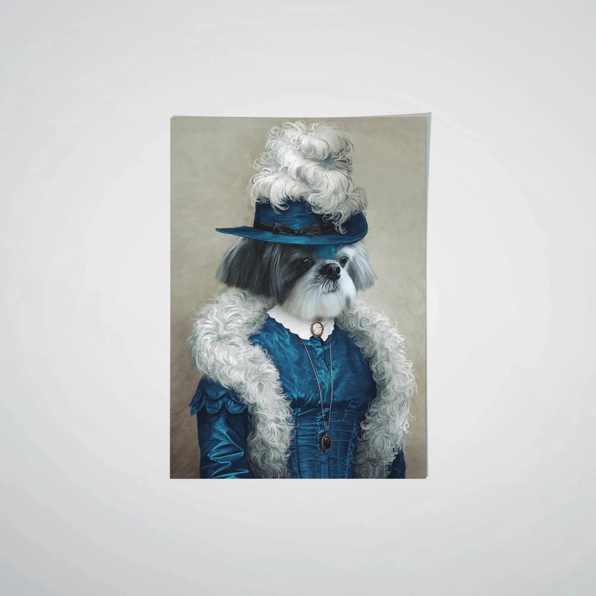 Crown and Paw - Poster The Boa Lady - Custom Pet Poster 8.3" x 11.7" / Unframed