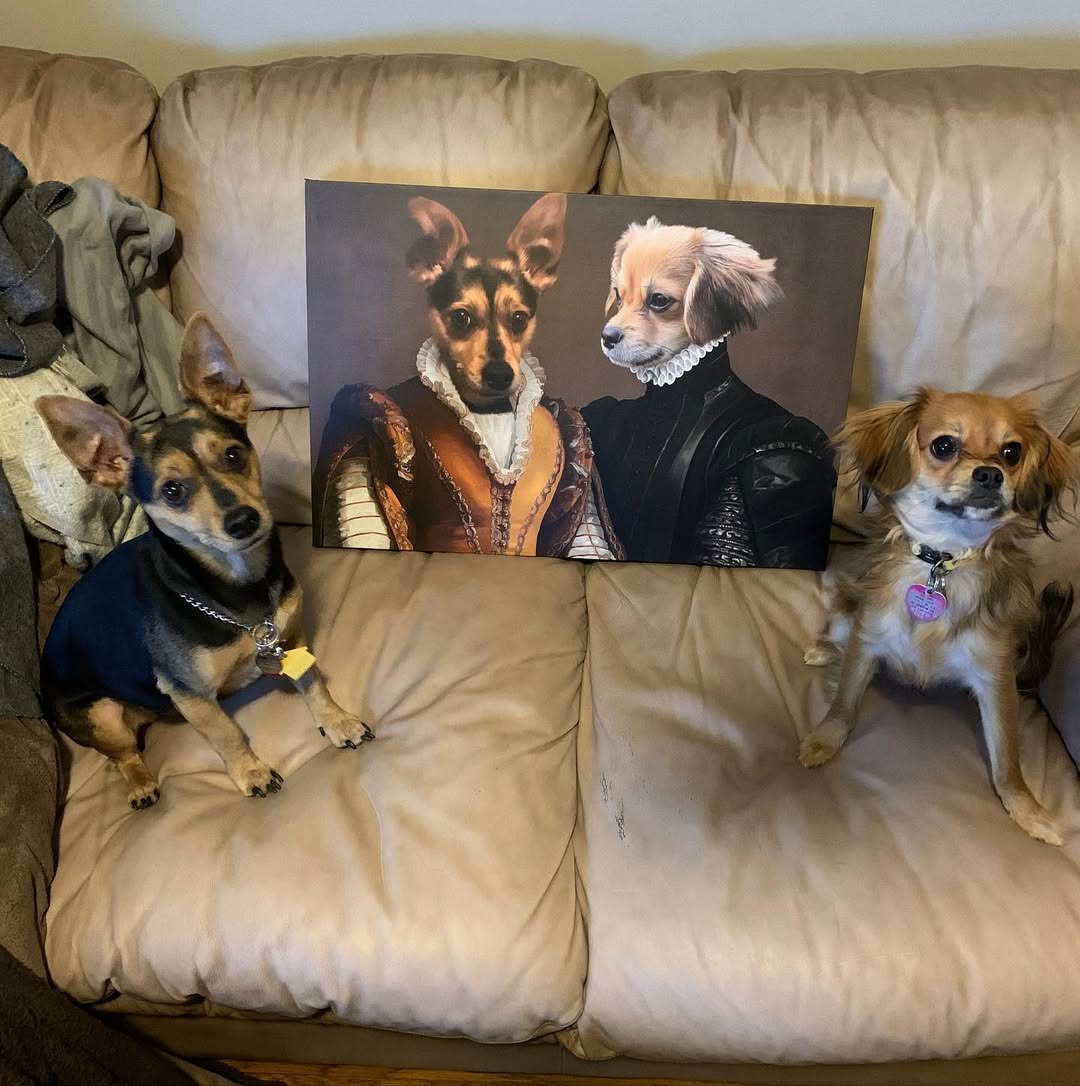 The Classy Couple - Custom Pet Canvas