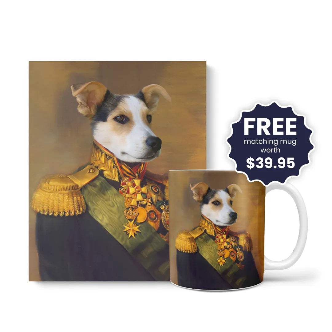 The Colonel - Custom Pet Canvas