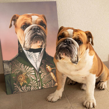 The Green General - Custom Pet Canvas
