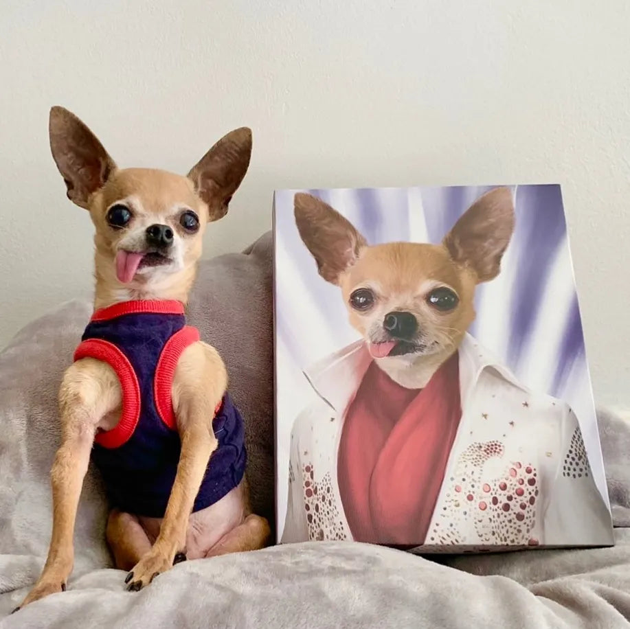 The Rock God - Custom Pet Canvas