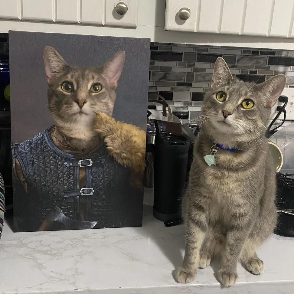 The Viking Leader - Custom Pet Canvas