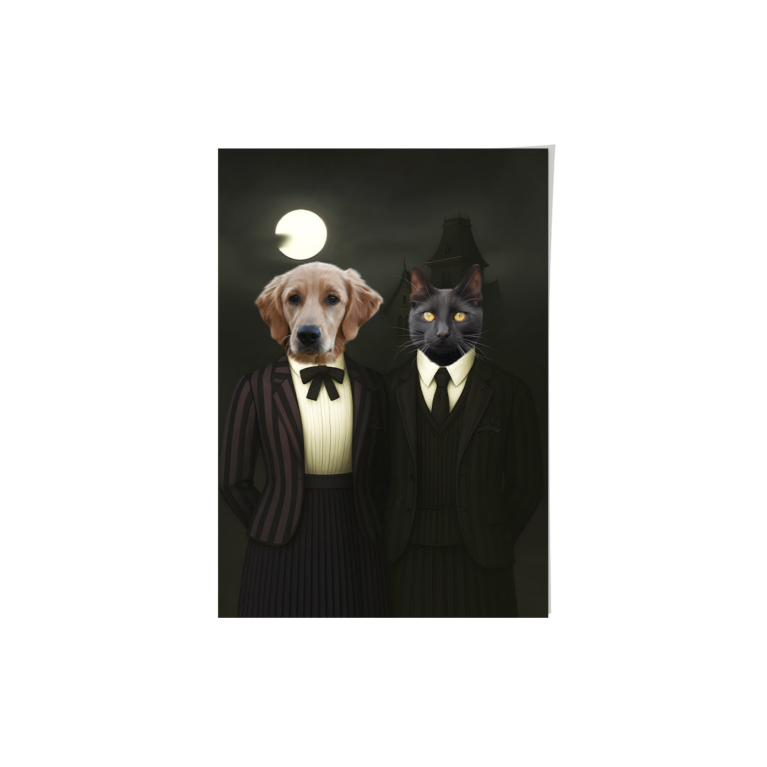 The Werewolf & Wednesday - Custom Pet Poster