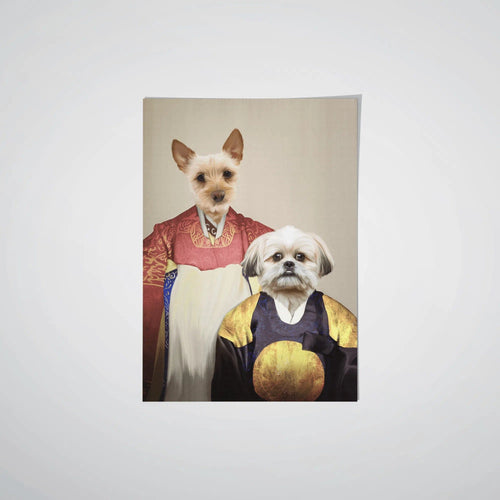 Crown and Paw - Poster The Wise Pair - Custom Pet Poster