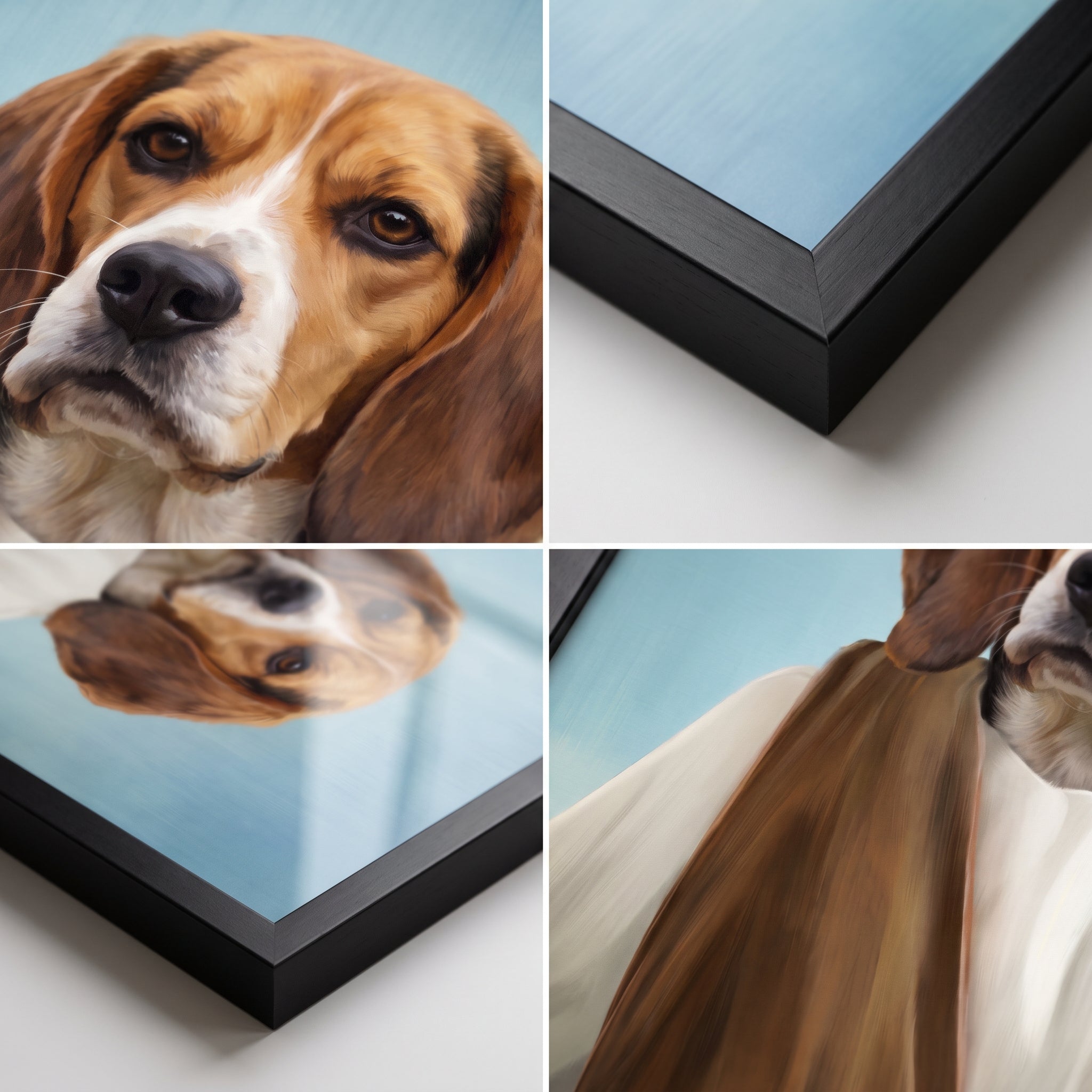 Close-up details of The Prophet custom pet poster