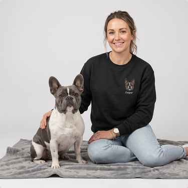 Custom Embroidered Pet Face Sweatshirt