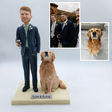 Custom Hand Sculptured Clay Pet Figurine
