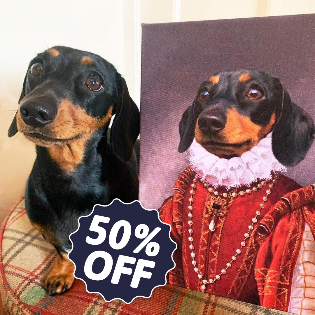Renaissance Pet Portrait (50% Off) - Custom Canvas