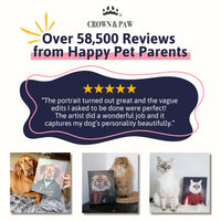 Bedtime Reading Pet Portrait