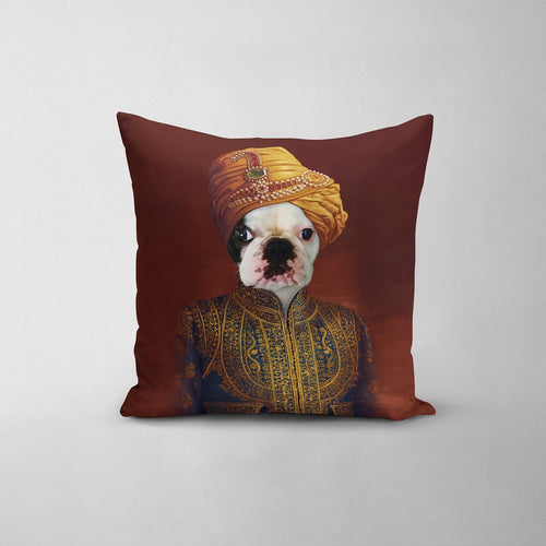 Crown and Paw - Throw Pillow The Indian Raja - Custom Throw Pillow