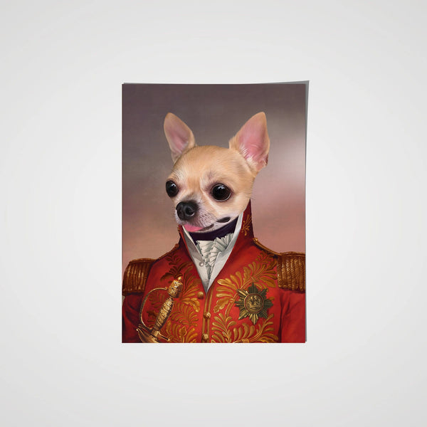 The Red General - Custom Pet Poster