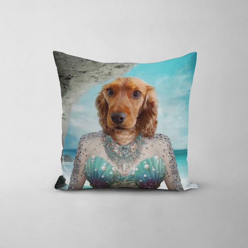Crown and Paw - Throw Pillow The Mermaid - Custom Throw Pillow