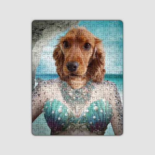 Crown and Paw - Puzzle The Mermaid - Custom Puzzle 11" x 14"